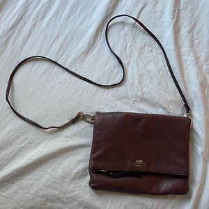 Coach burgundy leather bag
